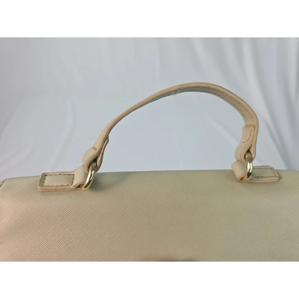 Tommy Hilfiger Cream and Navy Leather Backpack
